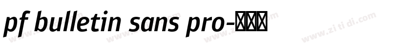 pf bulletin sans pro字体转换
